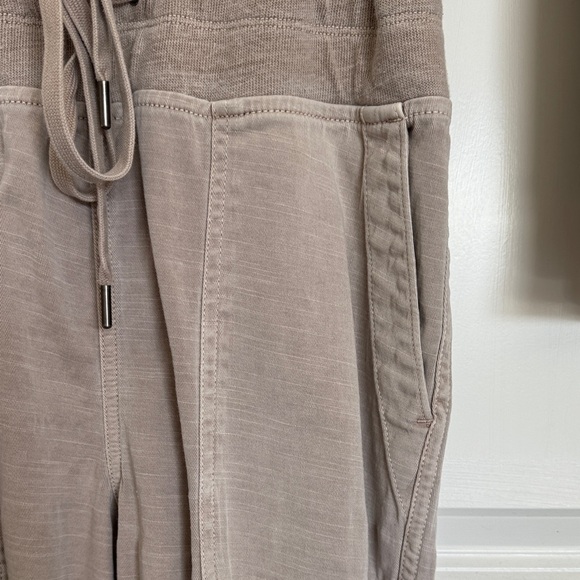 James Perse Taupe Button-Front Jumpsuit - Picture 4 of 12